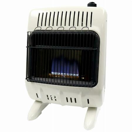 DENDESIGNS 30K Blue Flame Wall Heater with Thermostat, White DE2009299